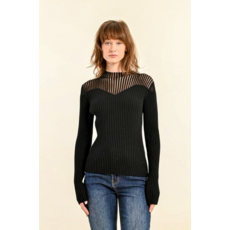 MOLLY BRACKEN MOLLY BRACKEN LA1618CN SWEATER BLACK