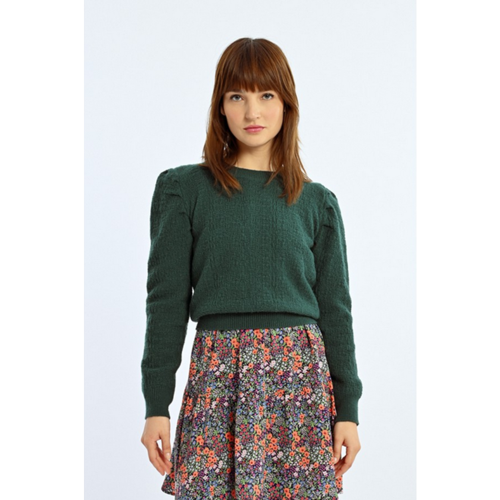 MOLLY BRACKEN MOLLY BRACKEN LAL178CH SWEATER DARK GREEN