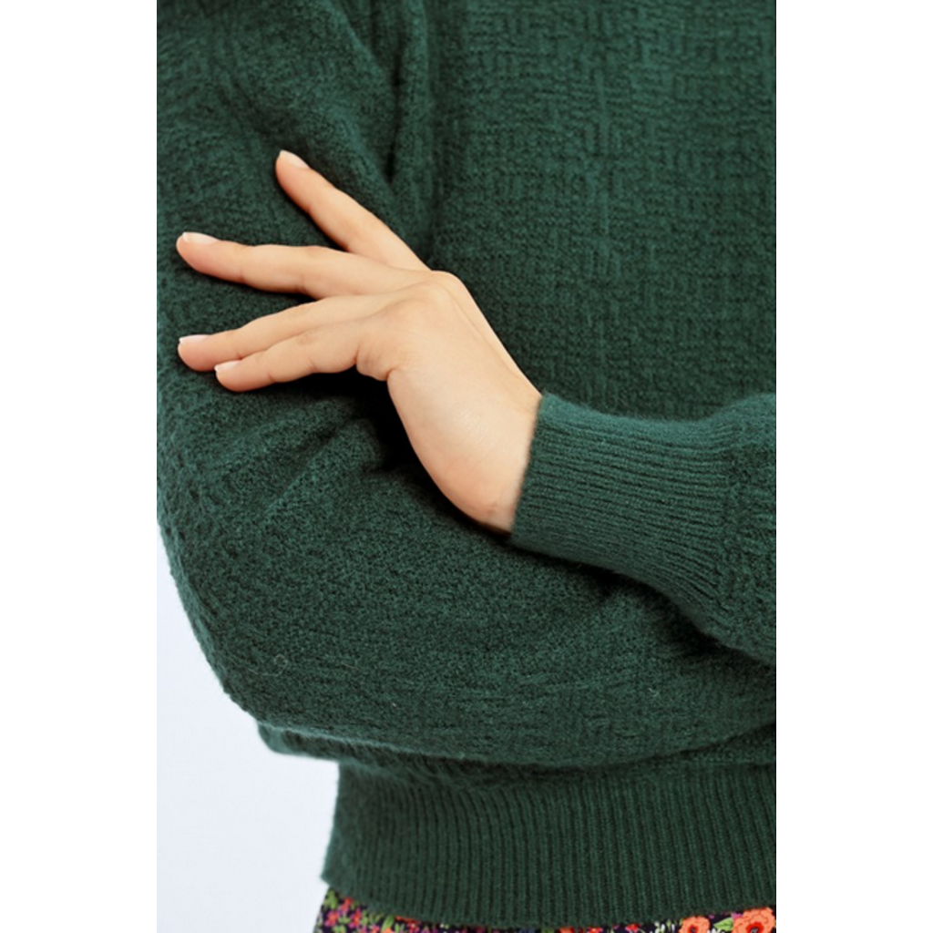 MOLLY BRACKEN MOLLY BRACKEN LAL178CH SWEATER DARK GREEN