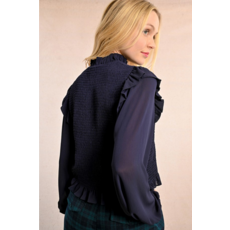 MOLLY BRACKEN MOLLY BRACKEN T1861BCN TOP NAVY BLUE