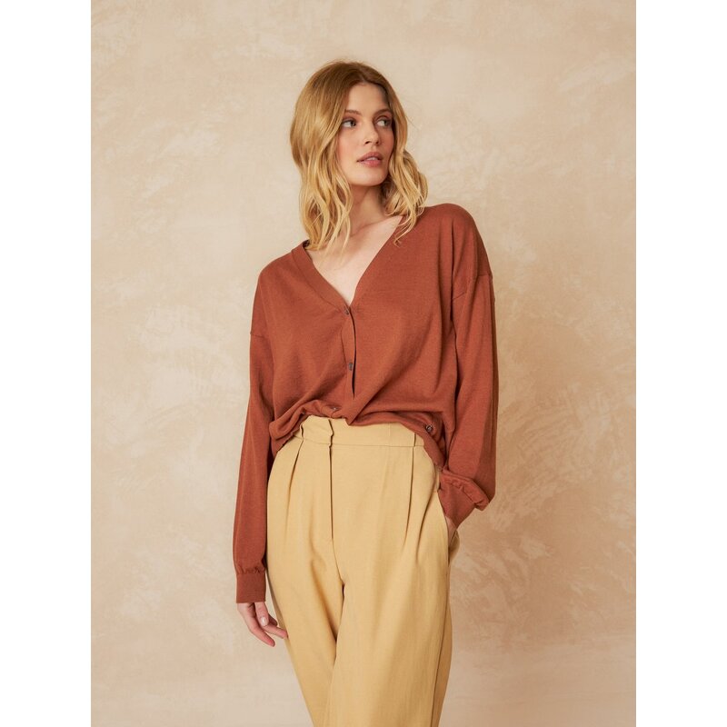 INDI AND COLD INDI AND COLD 24H CARDIGAN CANELA