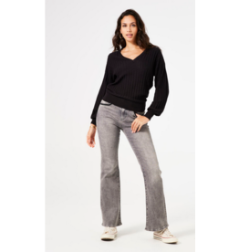 GARCIA GARCIA PULLOVER LEGER COL V NOIR