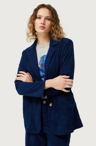 COMPANIA FANTASTICA 24H BLAZER NAVY BLUE