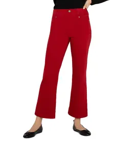 LIVERPOOL LIVERPOOL JEANS GIA CROP FLARE W/WIDE HEM CARNELIAN