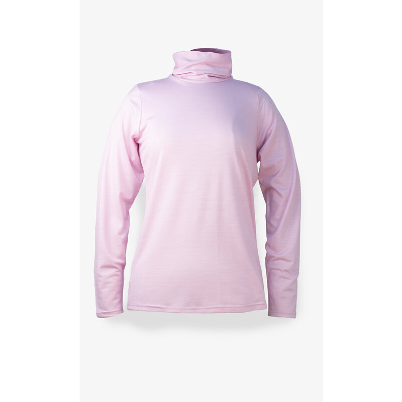 BONNETIER BONNETIER COL ROULE MERINO ROSE