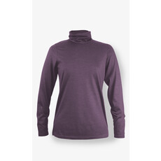 BONNETIER BONNETIER COL ROULE MERINO AUBERGINE