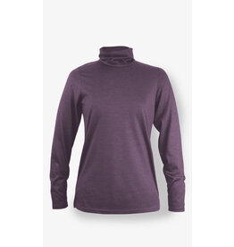 BONNETIER BONNETIER COL ROULE MERINO AUBERGINE