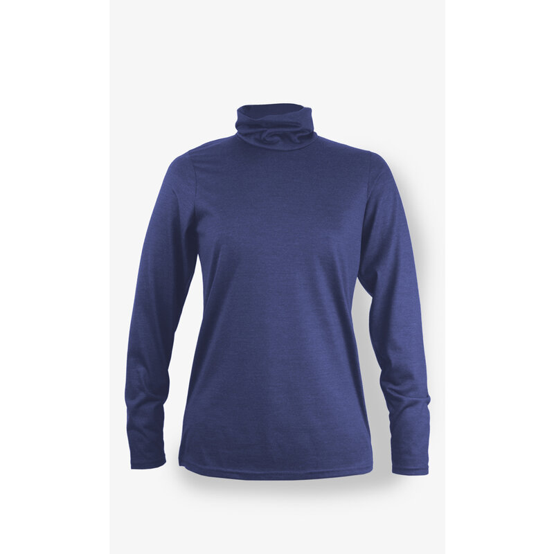 BONNETIER BONNETIER COL ROULE MERINO BLEU NUIT