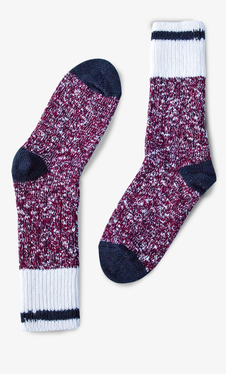 BONNETIER BAS LAINE B0035/36 40% MERINO BOURGOGNE