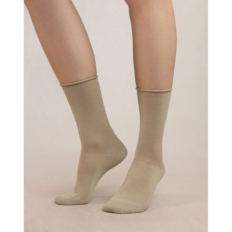 BLEU FORÊT BLEU FORET CHAUSSETTE VELOUTE LAINE 6700 PARCHEMIN