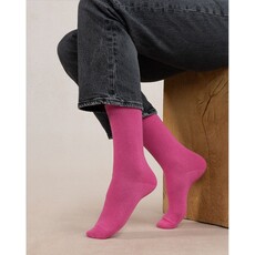 BLEU FORÊT BLEU FORET CHAUSSETTES CACHEMIRE UNIES ROSA