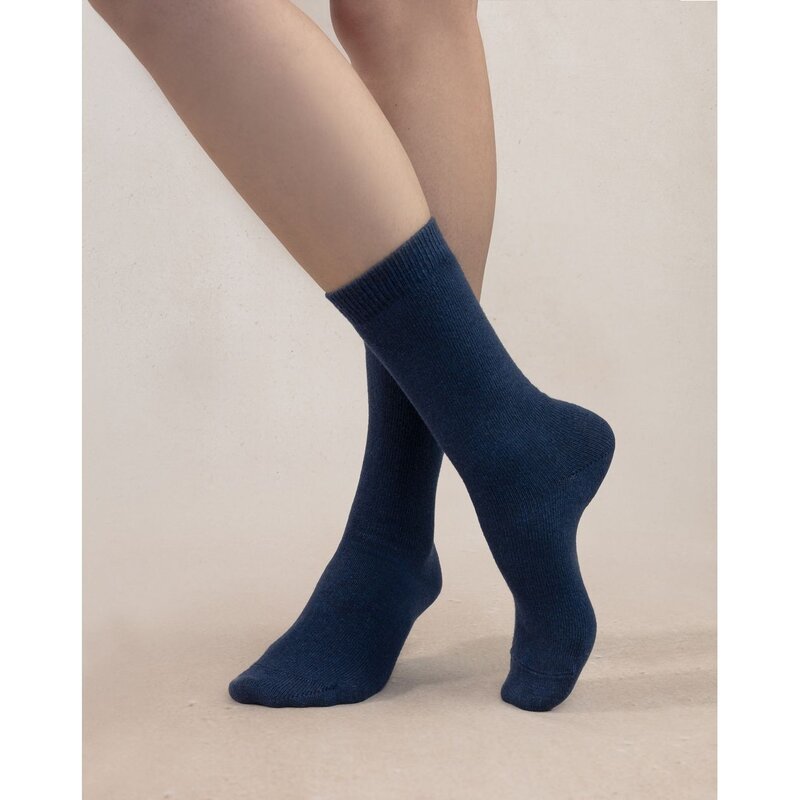 BLEU FORÊT BLEU FORET CHAUSSETTES CACHEMIRE UNIES MIRAL