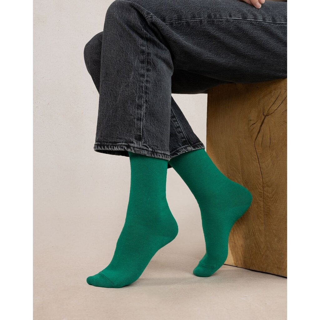 BLEU FORÊT BLEU FORET CHAUSSETTES CACHEMIRE UNIES VERT