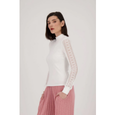 SPANNER SPANNER MOCK NECK 424106 BLANC