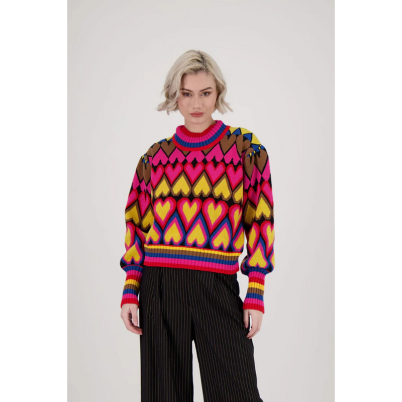 GABBY ISABELLA GABBY ISABELLA 524543 QUEEN HEARTS SWEATER MULTI