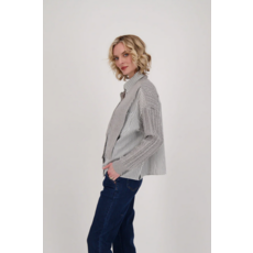 GABBY ISABELLA GABBY ISABELLA 524640 SHIRT TIE UP SWEATER GREY