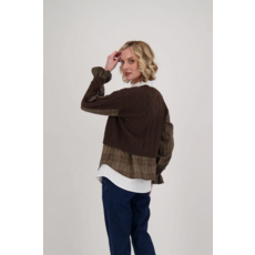 GABBY ISABELLA GABBY ISABELLA 524718 SHIRT AND KNIT CARDIGAN TOPPER