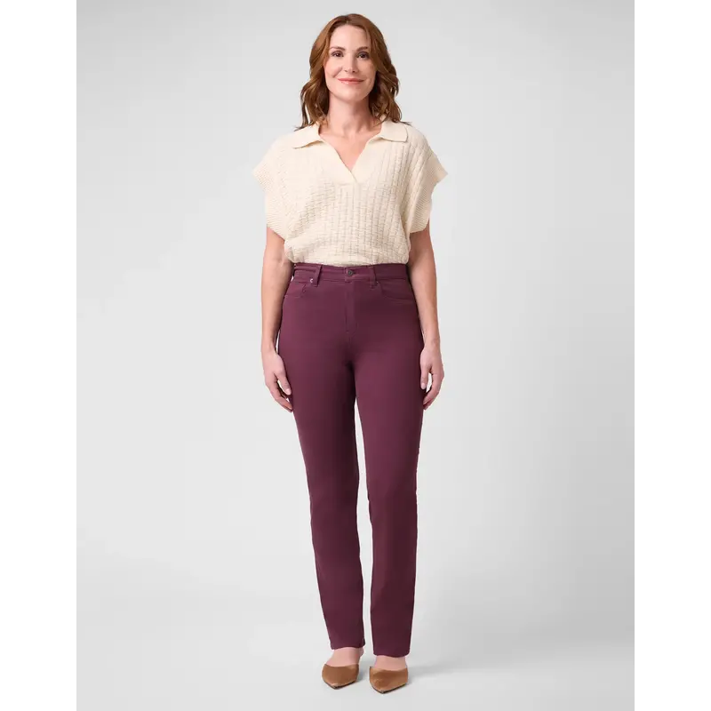 YOGA JEANS YOGA JEANS SLIM HIGH RISE 30'' INSEAM MADRID/POURPRE