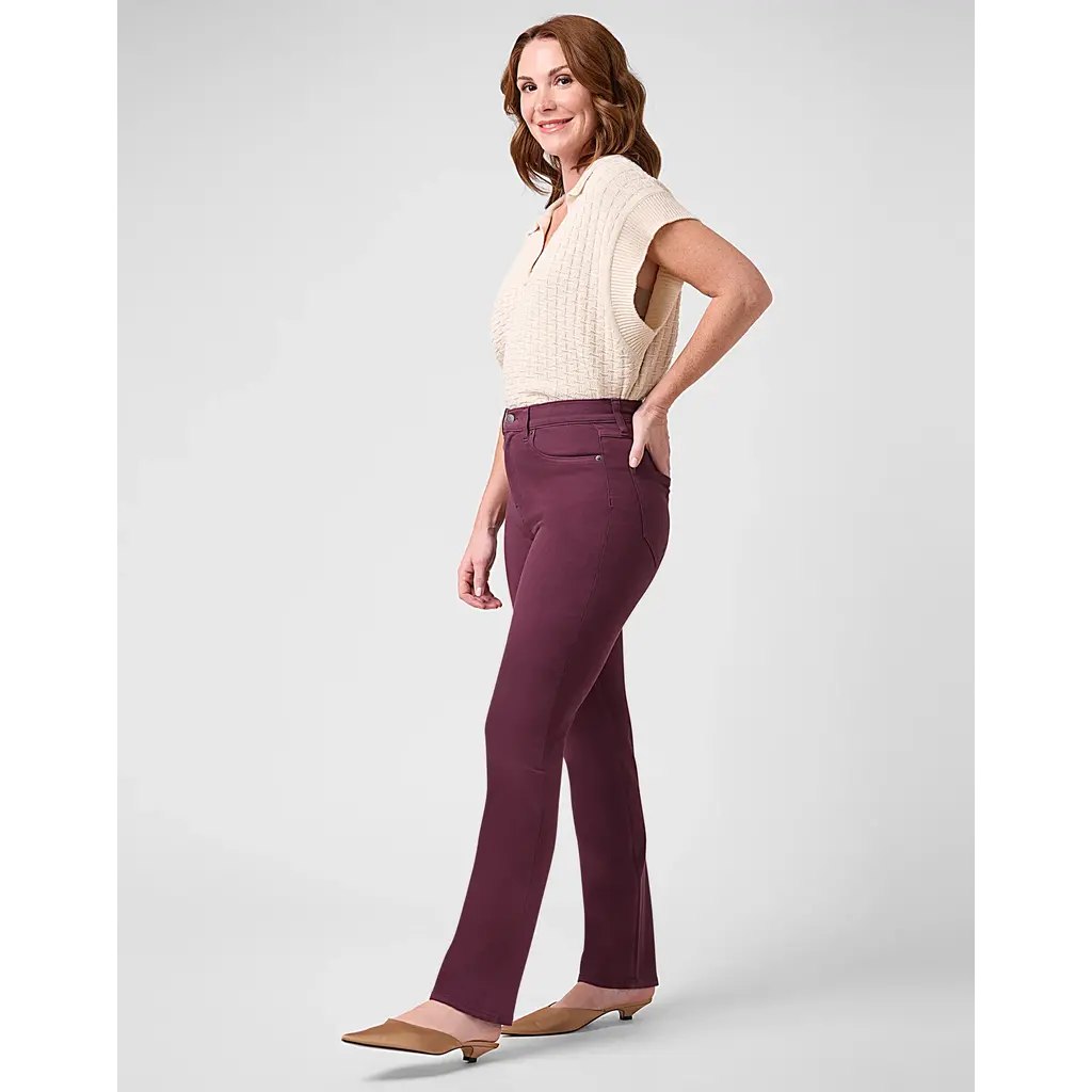 YOGA JEANS YOGA JEANS SLIM HIGH RISE 30'' INSEAM MADRID/POURPRE