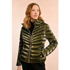 MOLLY BRACKEN MOLLY BRACKEN WOVEN PADDED JACKET KAKI