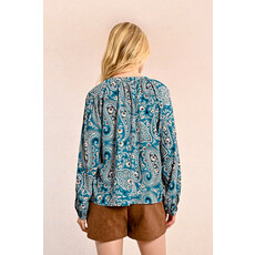MOLLY BRACKEN MOLLY BRACKEN BLOUSE PAISLEY TEAL