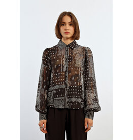 MOLLY BRACKEN MOLLY BRACKEN BLOUSE PAISLEY NOIR