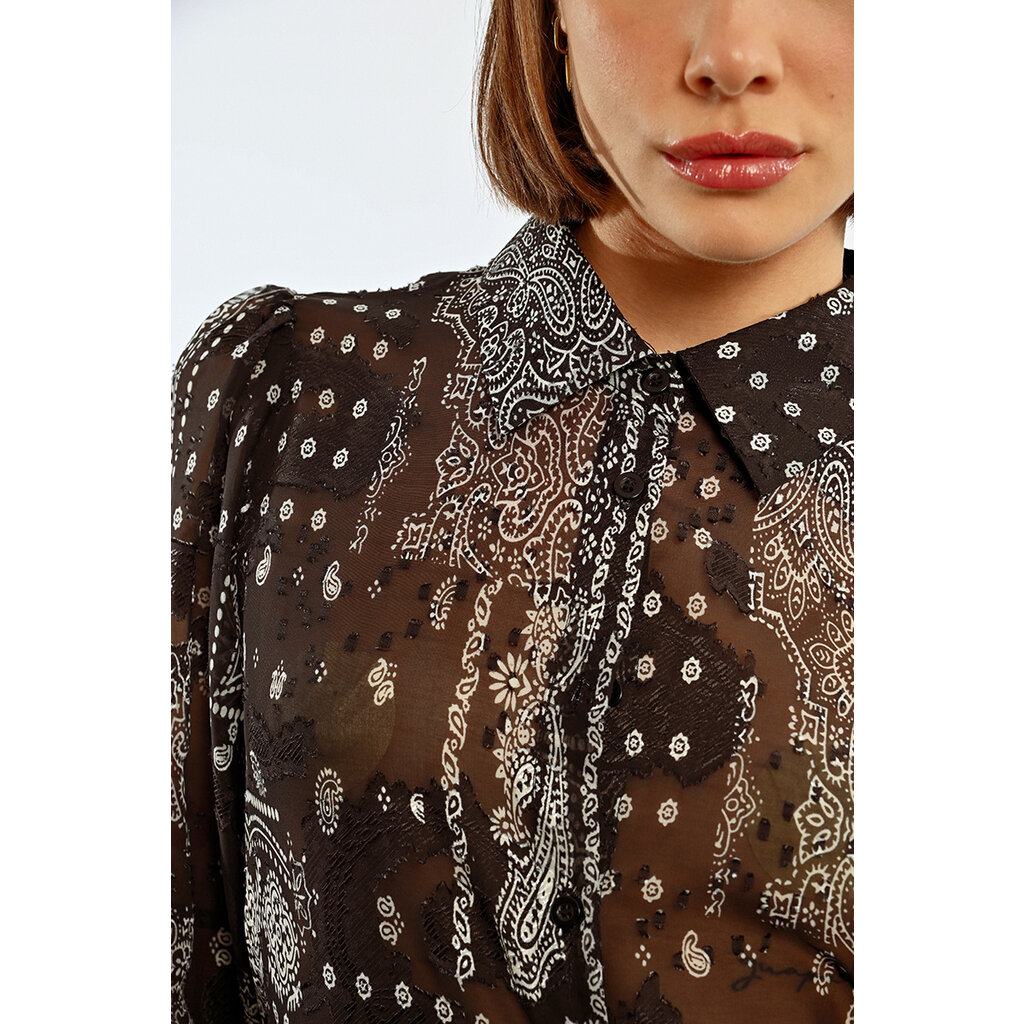 MOLLY BRACKEN MOLLY BRACKEN BLOUSE PAISLEY NOIR