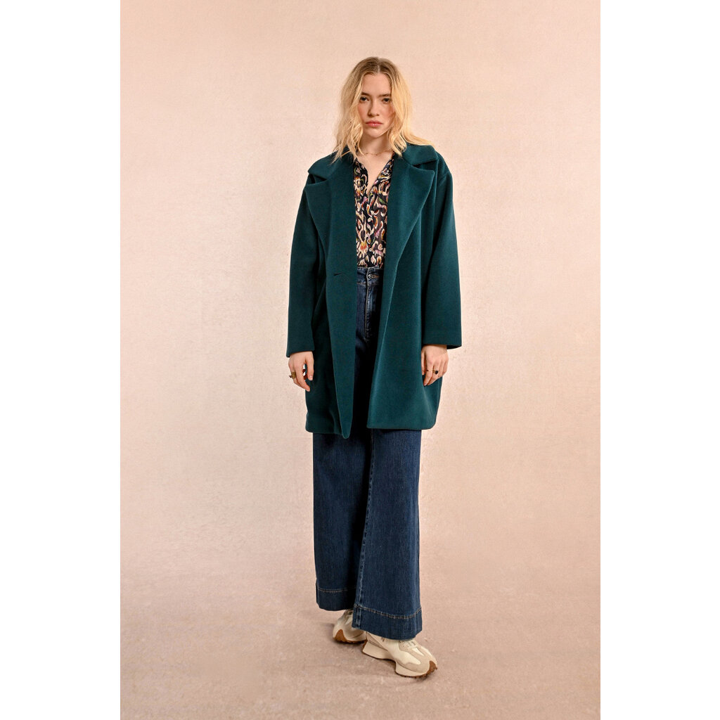 MOLLY BRACKEN MOLLY BRACKEN MANTEAU BLEU CANARD