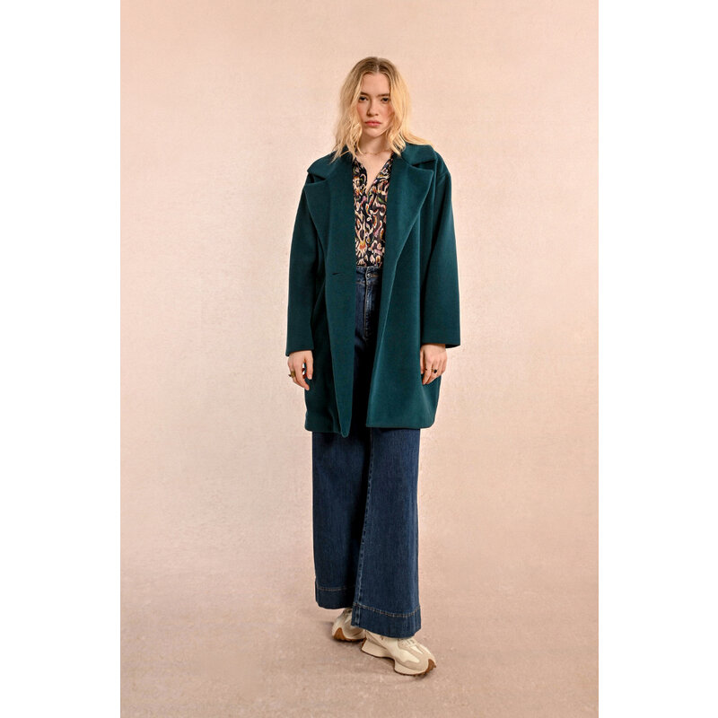 MOLLY BRACKEN MOLLY BRACKEN MANTEAU BLEU CANARD