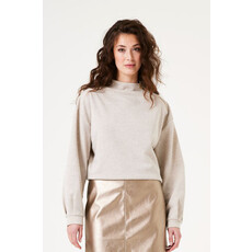 GARCIA GARCIA HAUT ZIP WHITECAP/BEIGE