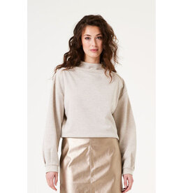 GARCIA GARCIA HAUT ZIP WHITECAP/BEIGE