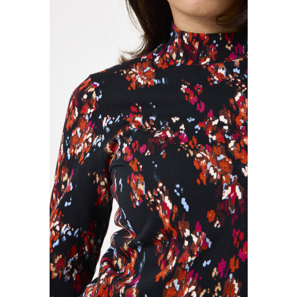 GARCIA GARCIA HAUT MOCK MOTIFS MULTI/NOIR