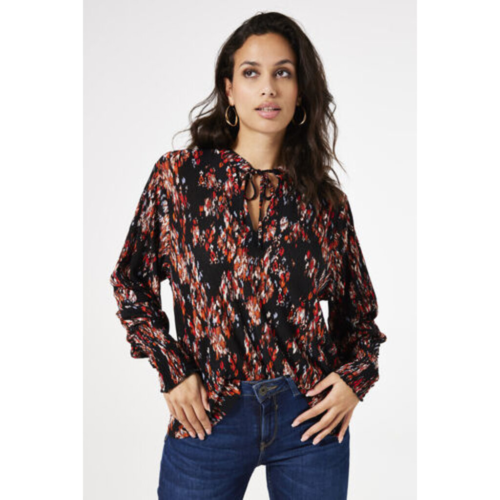 GARCIA GARCIA BLOUSE MOTIFS MULTI/NOIR