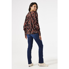 GARCIA GARCIA BLOUSE MOTIFS MULTI/NOIR