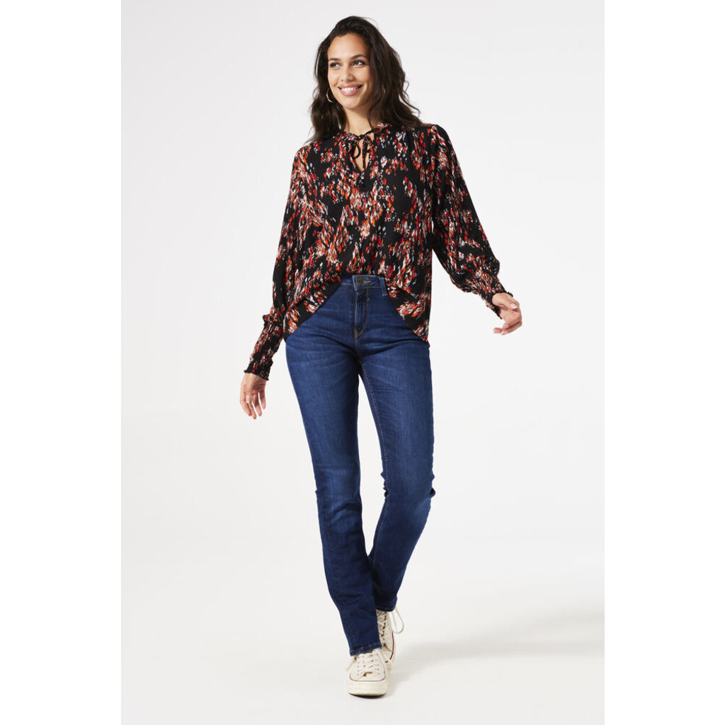 GARCIA GARCIA BLOUSE MOTIFS MULTI/NOIR