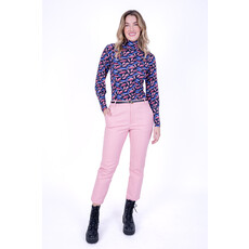 LYLU HAUT THELMA FEUILLES ROSE/BLEU