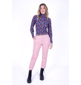 LYLU HAUT THELMA FEUILLES ROSE/BLEU