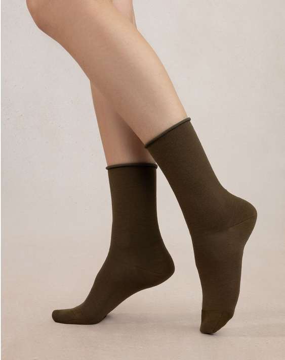 BLEU FORET CHAUSSETTE VELOUTE LAINE 6700 LODEN