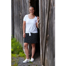 RIEN NE SE PERD TOUT SE CREE RIEN NE SE PERD JUPE DANCEHALL POIS NOIR ET BLANC