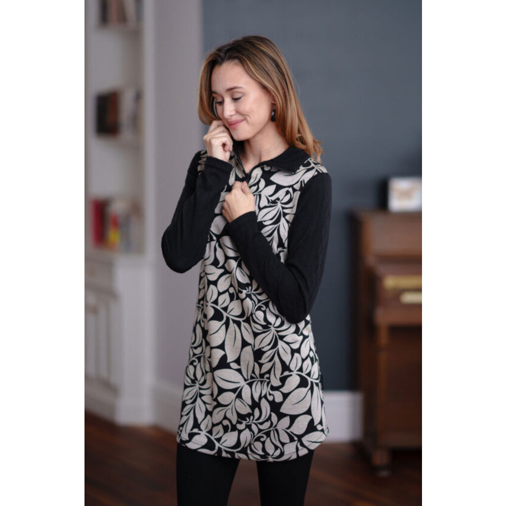 RIEN NE SE PERD TOUT SE CREE RIEN NE SE PERD TUNNIQUE MARCELLE FEUILLAGE