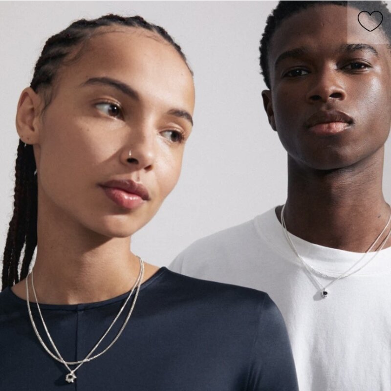 PILGRIM PILGRIM NECKLACE 102436101 ACT 2 IN 1 SILVER