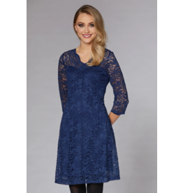LUC FONTAINE ROBE CHRISTIANA BLEU