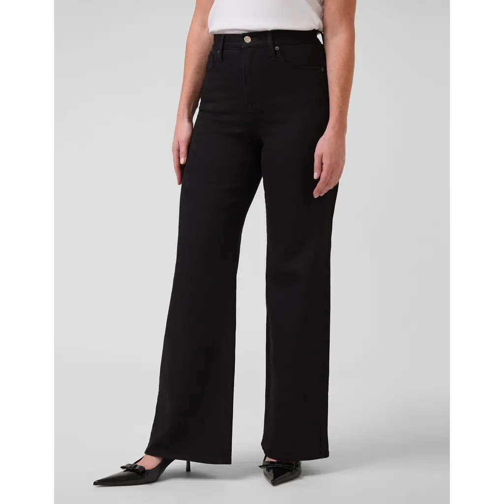 YOGA JEANS YOGA JEANS LILY 2645 WIDE LEG HIGH RISE 32'' INSEAM BLACK