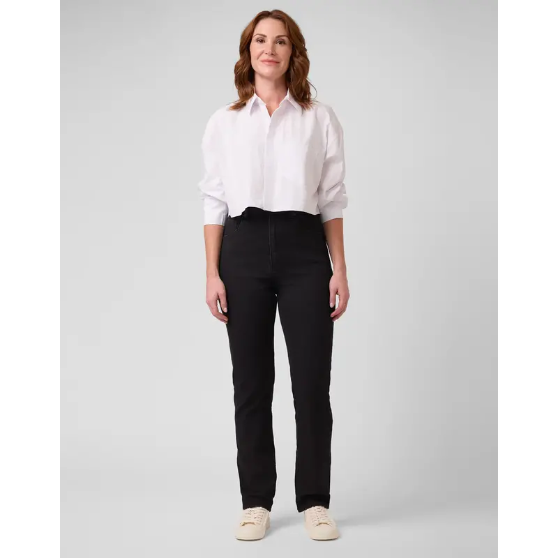 YOGA JEANS YOGA JEANS EMILY 2734 SLIM 2734 HIGH RISE 30'' BLACK