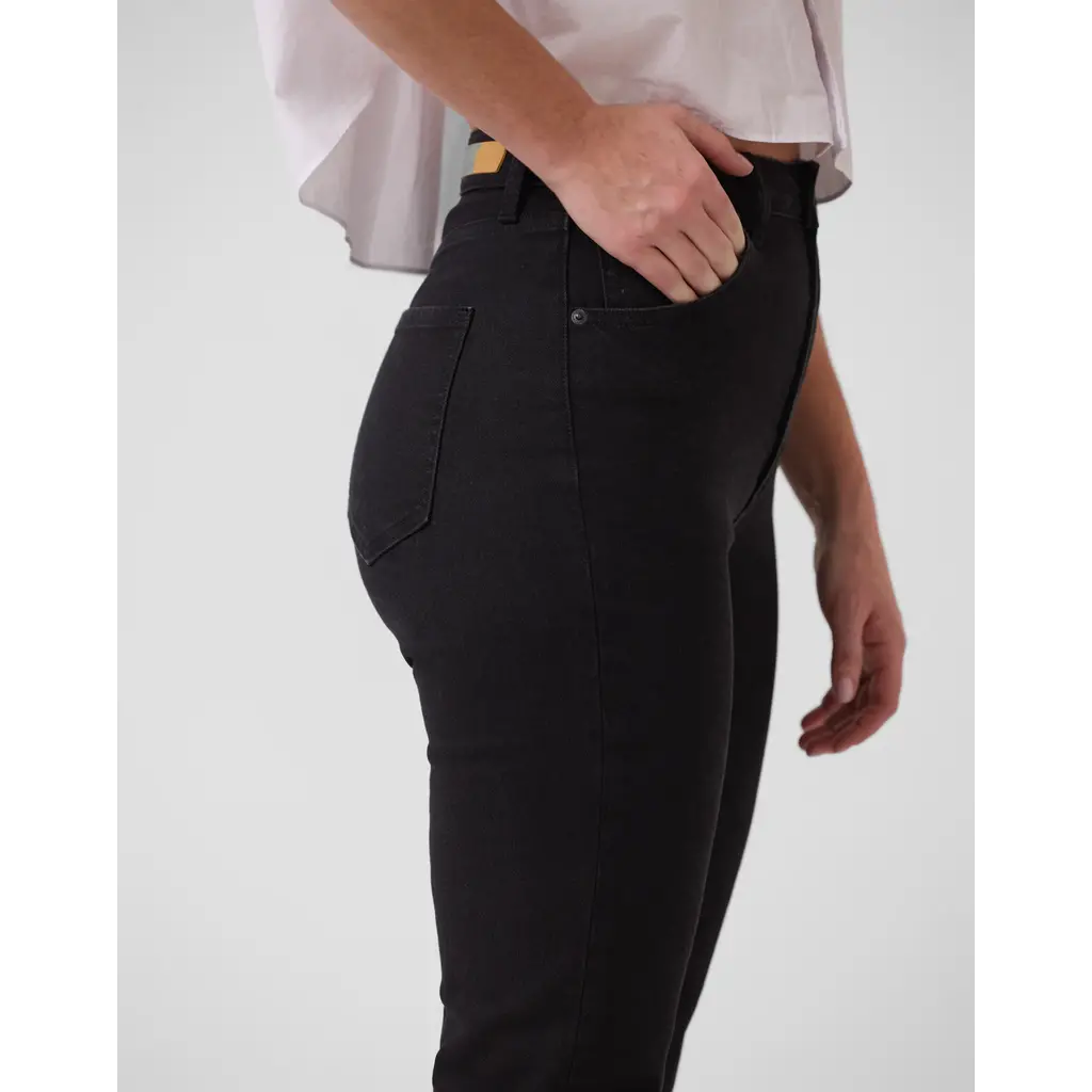YOGA JEANS YOGA JEANS EMILY 2734 SLIM 2734 HIGH RISE 30'' BLACK