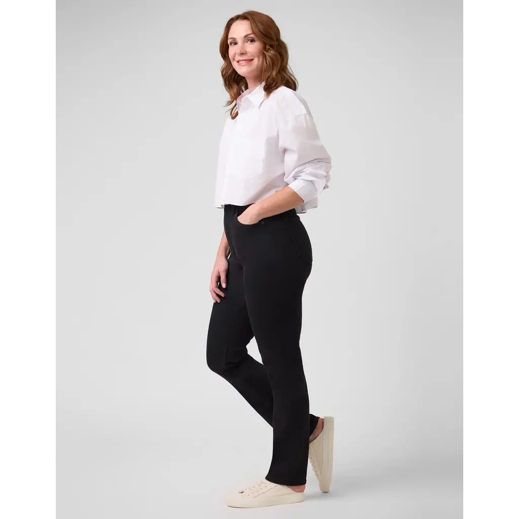 YOGA JEANS YOGA JEANS EMILY 2734 SLIM 2734 HIGH RISE 30'' BLACK