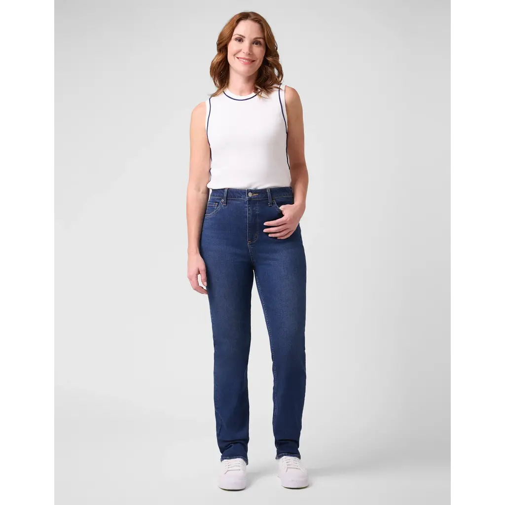 YOGA JEANS YOGA JEANS EMILY 2736 SLIM HIGH RISE 30'' INK BLUE