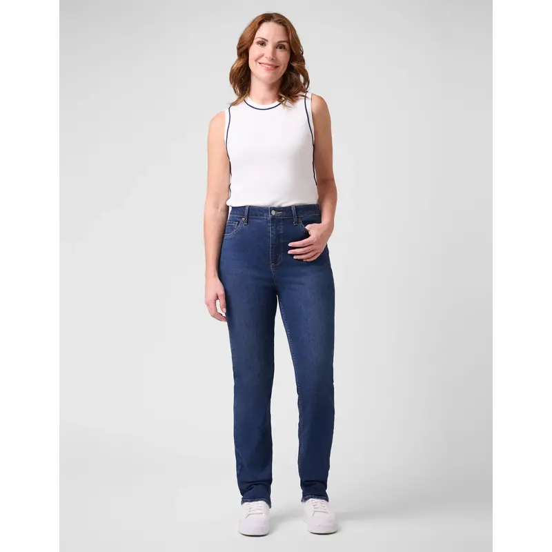 YOGA JEANS YOGA JEANS EMILY 2736 SLIM HIGH RISE 30'' INK BLUE