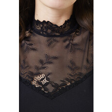 GARCIA GARCIA HAUT SANS MANCHE DENTELLE NOIR