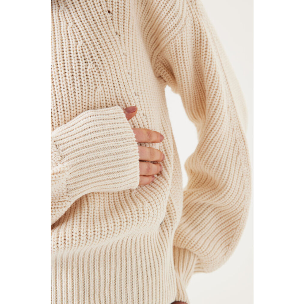 GARCIA GARCIA CHANDAIL MELANGE COTON WHITECAP